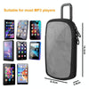 MP3 / MP4 Universal TPU Portable Storage Bag with Hanging Buckle(Black)