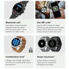 LOANIY DT70 Analog Digital Dual Display Smart Call Watch(Black Steel)