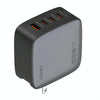 LDNIO Q408 100W GaN USB+3 USB-C / Type-C Interface Charger with 1m 100W USB-C / Type-C to USB-C / Type-C Data Cable, Plug Type:US Plug(Black)