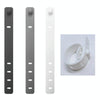 10pcs /Pack  125mm Silicone Cable Tie 4 Hole Wire Winder Fastener(Black)