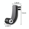 TELESIN Center Vertical Bend Arm Sports Camera Accessories For GoPro HERO11 Black / HERO9 Black / DJI Osmo Action 3