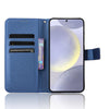For Samsung Galaxy S24 FE 5G Diamond Texture Leather Phone Case(Blue)