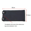 7 Inch Mobile Phone Outdoor Sports Wrist Bag Elastic Close-fitting Mini Arm Bag(Yellow)
