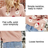 Autumn and Winter Christmas Ladies Sweater Sheath Knit Top, Size: S(Pink)