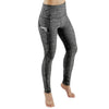 Slim Tight Sportswear Women High Waist Hips Slim Sports Leggings, Size:L(Black)