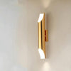 warm light Modern Wall Lamp LED Aluminum Alloy Pipe Lighting, Style:Single-tube Gold