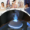 SD13 200ML Car USB Flame Aromatherapy Diffuser Home LED Night Light Silent Mist Humidifier(Black)