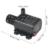 DC12V Solar Micro Brushless Cold Water Circulating Fountain Water Pump, Model: QR50E