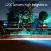 WEST BIKING YP0701286 Bicycle Headlight USB Riding Strong Light Mountain Bike Light(Black)