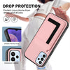 For Samsung Galaxy A33 5G CX01 Detachable Magsafe Magnetic Card Bag Phone Case(Pink)