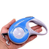 Retractable Dog Lead 5m Blue - Automatic Pet Leash - Durable & Portable