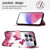 For Redmi K70 Ultra 5G Global 3D Painting Horizontal Flip Leather Phone Case(Rose Butterfly)