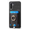 For Samsung Galaxy A36 Retro Splitable Magnetic Card Bag Leather Phone Case(Black)