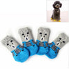Small Dog Socks, Knitted Anti-Slip, Bear Design (4 Pack)