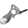 Outdoor Multifunctional Camping Spoon Stainless Steel Tableware Portable Picnic Tableware Fork And Spoon(Light Grey)