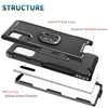 For Samsung Galaxy Note10 3 in 1 PC + TPU Phone Case with Ring Holder(Black)