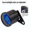 CS-636B1 Motorcycle Multi-functional Modification Instrumentation Motorcycle Odometer Speedometer Tachometer Oil Gauge (Black)