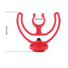 2pcs Microphone Mounting Bracket Cold Shoe Mount Mic Holder(Red)