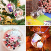 High Transparent Christmas Plastic Hollow Round Ball Window Decoration Mall Hanging Ball, Size:20cm