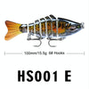 2 PCS PROBEROS HS001 10cm 15.5g Road Sub-Fish Bait Plastic Hard Bait(E)