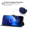 Leather Phone Case For Alcatel 3x 2019(Blue)