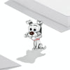 S925 Sterling Silver Cute Dog Beads DIY Bracelet Necklace Accessories