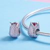 S925 Sterling Silver Accessories Personality Silver Bead Tulip Pendant Bracelet Accessories