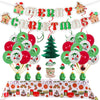 Christmas Decoration Party Latex Aluminum Film Balloon Set, Style: Candy Fruit House Strange Jamming