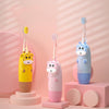 Children Cartoon Colorful Waterproof Electric Toothbrush Smart Sonic Toothbrush(Blue)