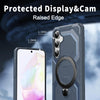 For Samsung Galaxy A55 5G Frosted MagSafe Holder Phone Case(Blue)