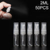 50 PCS Perfume Bottle Spray Bottle Perfume Bottle Empty Bottle, Capacity:2ML (Transparent)