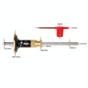 Ganwei 0.2mm Precision European Scriber Marking Gauge Parallel Line Drawing Woodworking Tool(Fixed Blade)