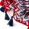 180 X 85cm  Women Cotton And Linen Scarf Retro Splicing Bohemian Printed Silk Shawl SL1903-010