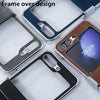 For Samsung Galaxy Z Flip5 5G Electroplated PC Sheepskin Invisible Magnetic MagSafe Folding Phone Case(Brown)