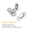 2 PCS Security Door Stainless Steel 90 Degree Right Angle Door Buckle Corner Insert