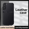 For Samsung Galaxy S21+ 5G Litchi Leather Magnetic Full Coverage Shockproof Phone Case(Yellow)