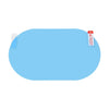Car Oval PET Rearview Mirror Protective Window Clear Anti-fog Waterproof Rain Shield Film, Size:10x15cm