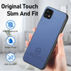For Samsung Galaxy A22 5G Twill Fabric Leather Skin Back Phone Case(Blue)