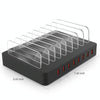X6 96W 2.4A 8 USB Ports Smart Charger with Detachable Bezel, UK Plug(Black)