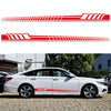 2 PCS/Set D-707 Striped Totem Pattern Car Modified Decorative Sticker(Red)