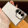 For Samsung Galaxy S25+ 5G Transparent Phone Case with Lens Film(Black)