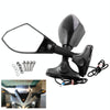 Motorcycle Modified Rear View Mirror Set with Light for Kawasaki