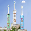 USB Charging Fully Automatic Ultrasonic Cartoon Children Electric Toothbrush, Color: Blue with 3 Heads