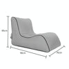 BB1803 Foldable Portable Inflatable Sofa Single Outdoor Inflatable Seat, Size: 90 x 70 x 65cm(Gray)