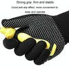 5pairs Outdoor Breathable Non-slip Particle Silicone Hiking Riding Nylon Gloves Thin Mittens(Grey)