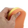 Car Wax Sponge 8- Word Shape Sponge High-density Waxing Sponge(Orange)