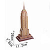 3 PCS 3D Puzzle Mini World Building Model Children Assembling Intellectual Toys(Empire State Building)