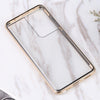 For Samsung Galaxy S21 Ultra 5G HD Magnetic Metal Tempered Glass Phone Case(Gold)