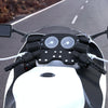 CS-503A1 Motorcycle Modified Electric Heating Hand Cover Heated Grip Handlebar with Digital Voltmeter(Red)