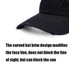 Washed Baseball Cap Casual Retro Shading Distress Torn Cap, Size:One Size(Creamy-white)